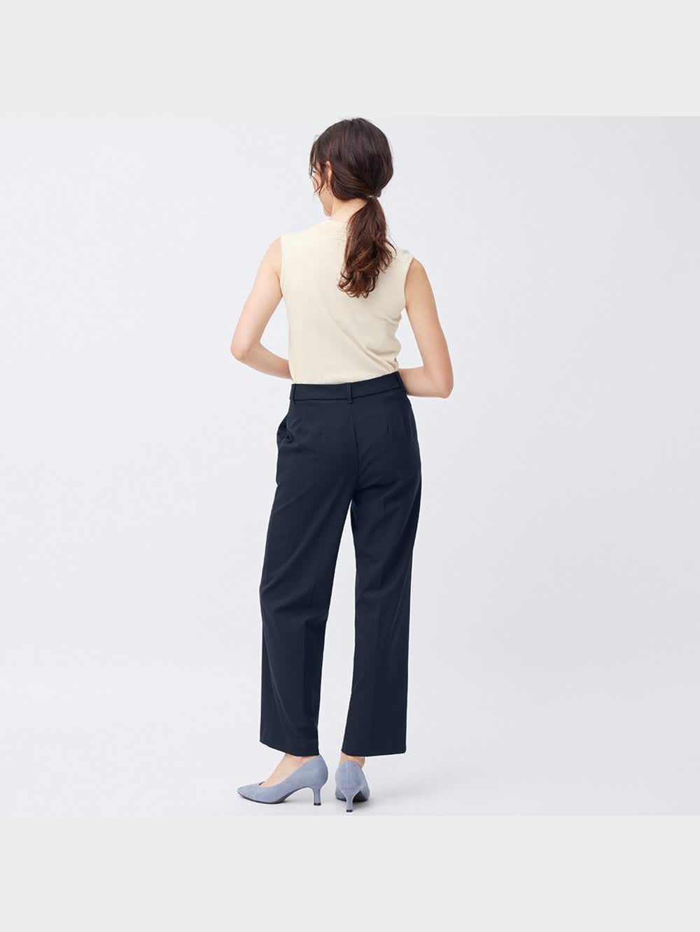 GU公式 | ウォッシャブルストレートパンツZ+X(セットアップ可能)