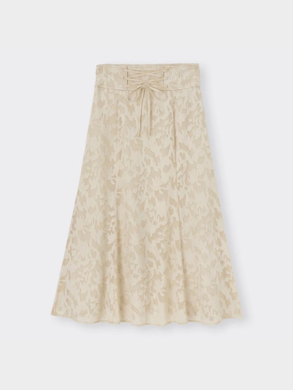 ジャカードバックリボンロングスカートZ+E