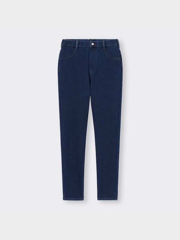 ウォームデニムレギンスパンツ+E