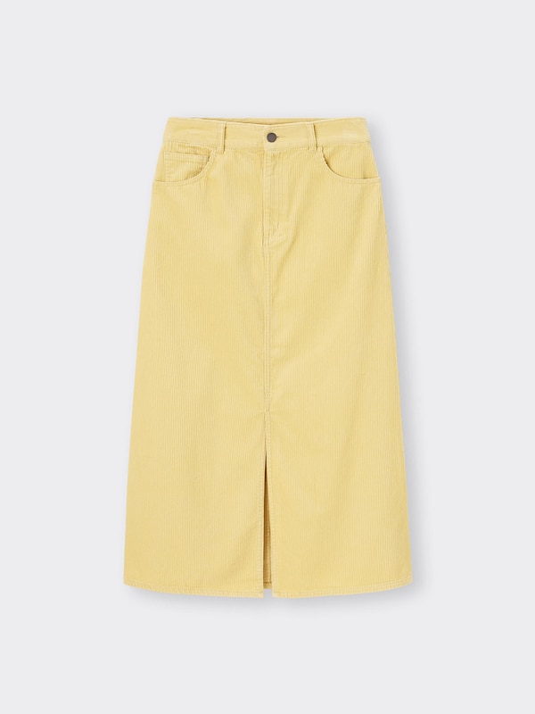 コーデュロイAラインロングスカート+E(2023年冬アイテム)