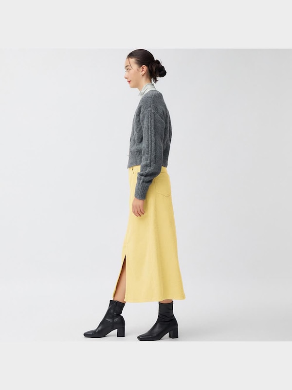 コーデュロイAラインロングスカート+E(2023年冬アイテム)