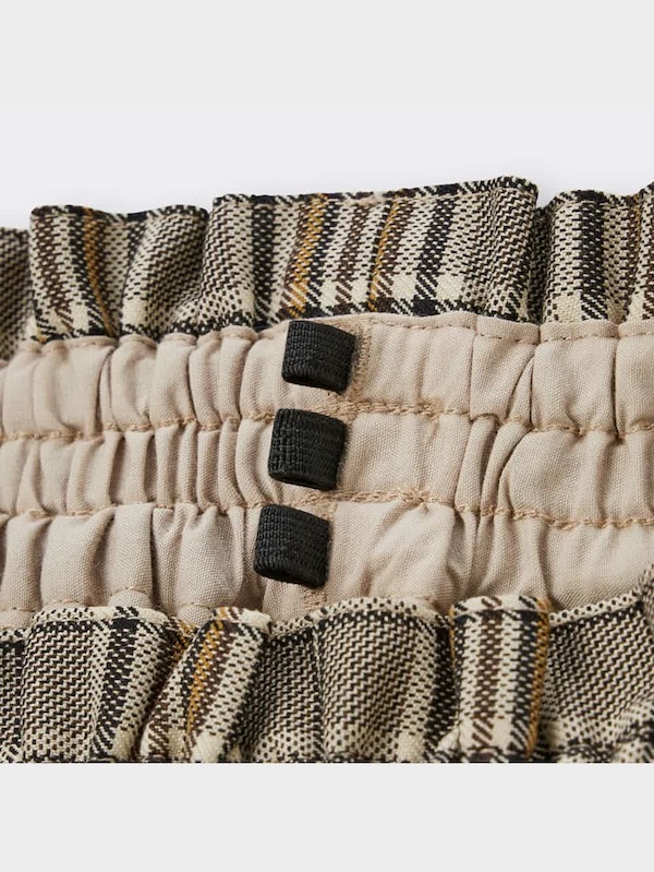 GIRLSハイウエストワイドパンツ(チェック)