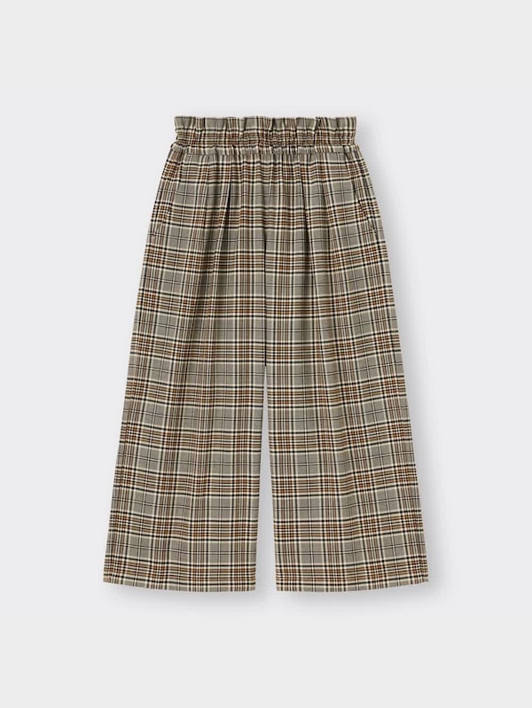 GIRLSハイウエストワイドパンツ(チェック)