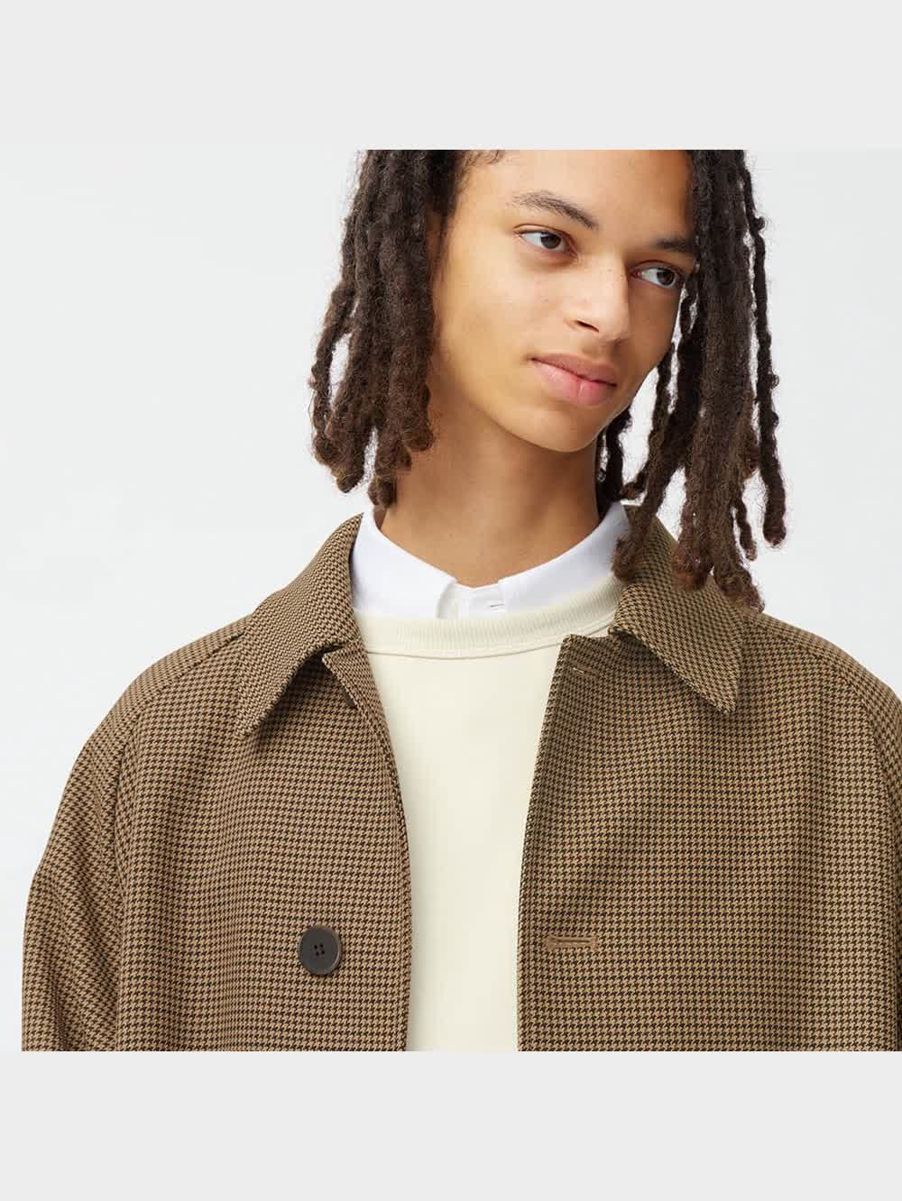 【美品】Chloé クロエ バルマカーンコート チェック柄 ラグラン袖 40 美品】Chloé クロエ バルマカーンコート チェック柄 ラグラン袖
