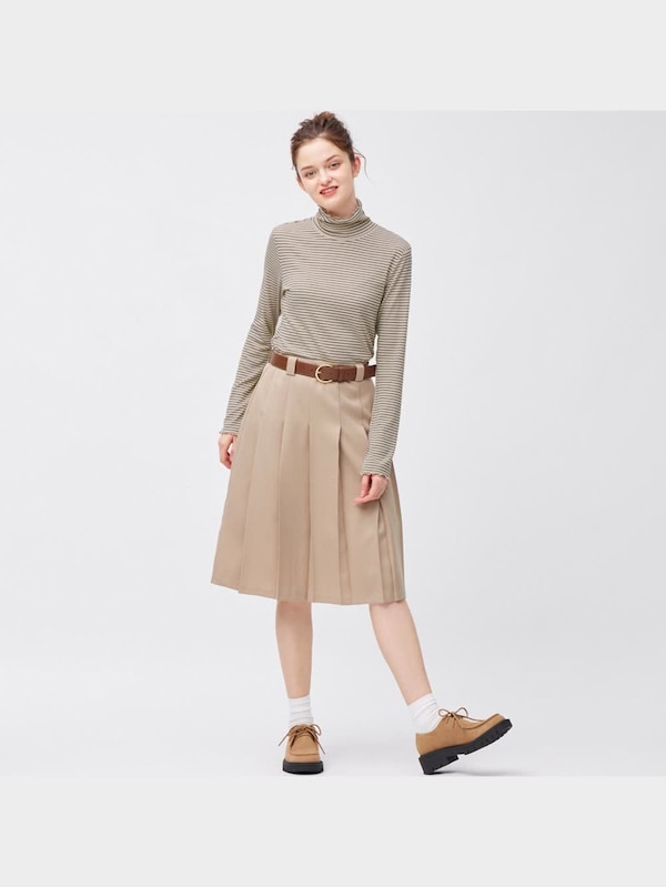 ソフトリブタートルネックT(長袖)(ボーダー)