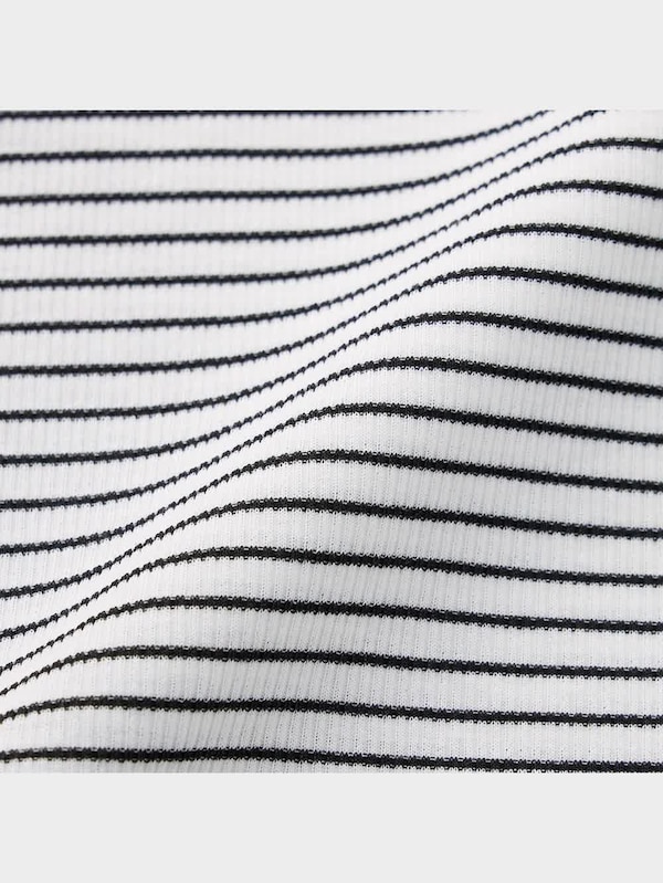 ソフトリブタートルネックT(長袖)(ボーダー)