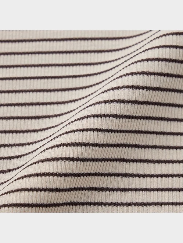 ソフトリブタートルネックT(長袖)(ボーダー)