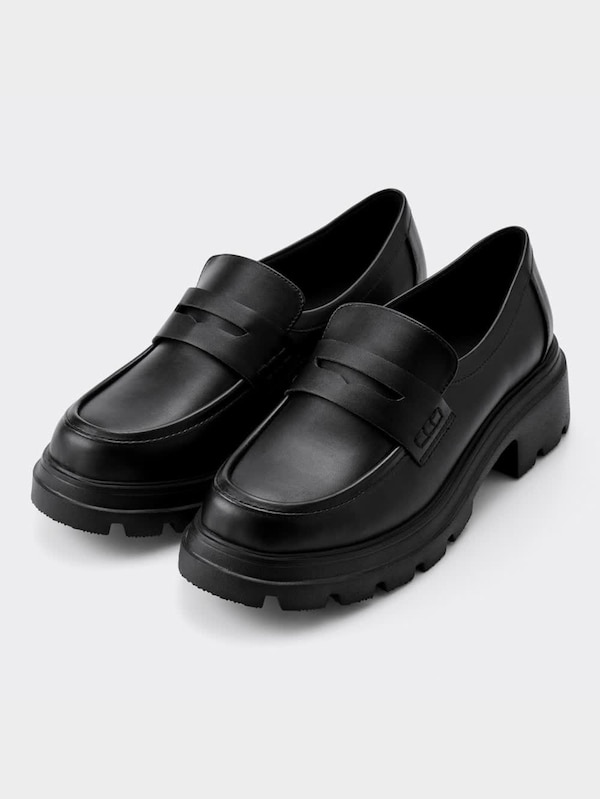 ボリュームソールコインローファー