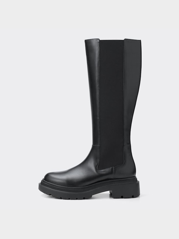 サイドゴアロングブーツ+E