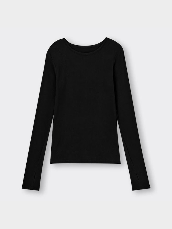 スタイルヒートリブロングスリーブT(12分袖)+E