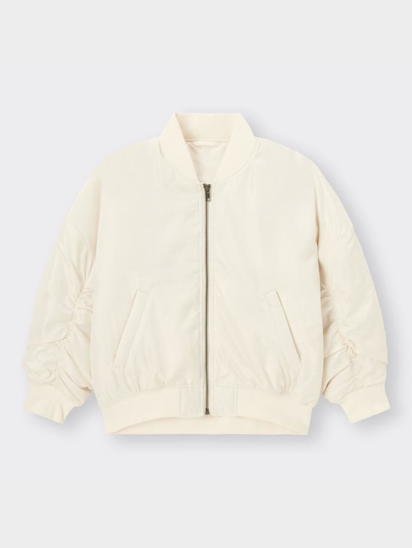 GIRLSヒートパデッドリブブルゾン