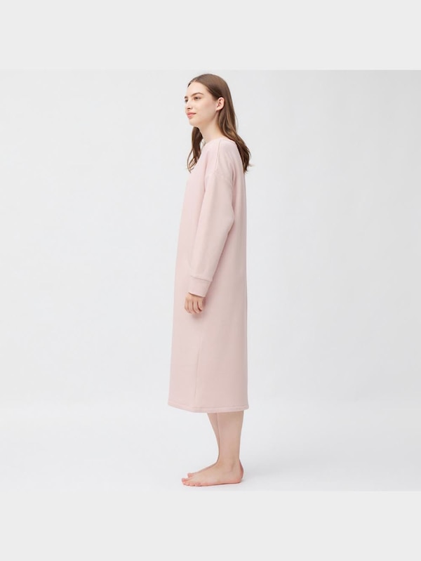 裏起毛ソフトウォームラウンジワンピース(長袖)+E