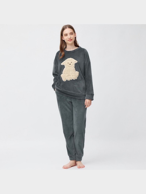 マシュマロフィールラウンジセット(シープ)(長袖&ロングパンツ)