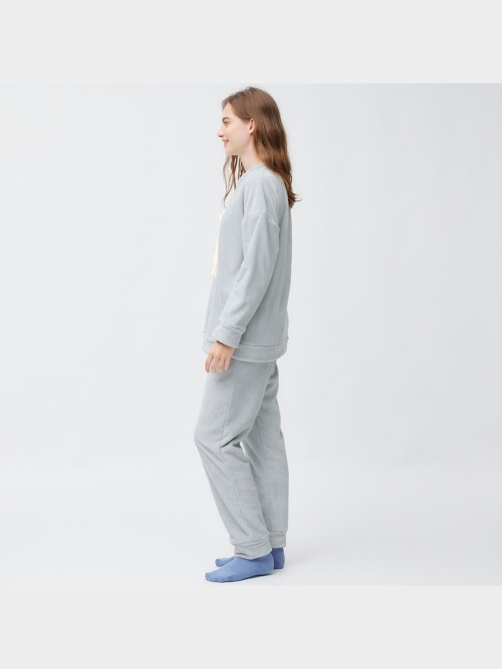 GU公式 | マシュマロフィールラウンジセット(シープ)(長袖&ロングパンツ)