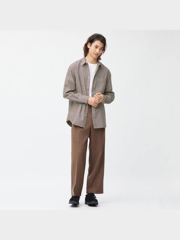 フランネルチェックシャツ(長袖)B