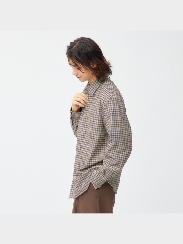 フランネルチェックシャツ(長袖)B
