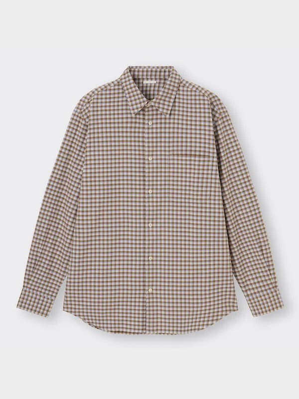 フランネルチェックシャツ(長袖)B