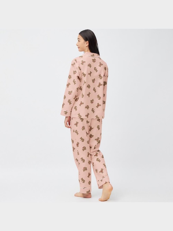 フランネルパジャマ(長袖&ロングパンツ)(ベア)+E