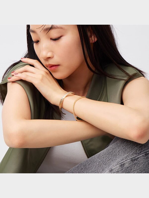 メタルバングル&チェーンブレスレット