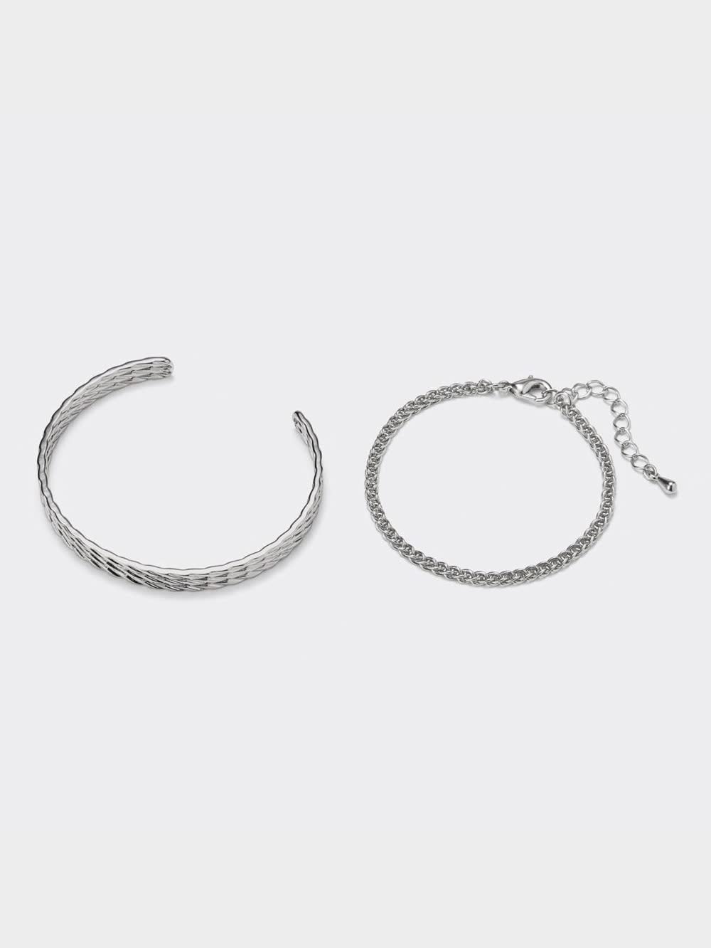 【美品】バングル3点セット GU公式 | メタルバングル&チェーンブレスレット