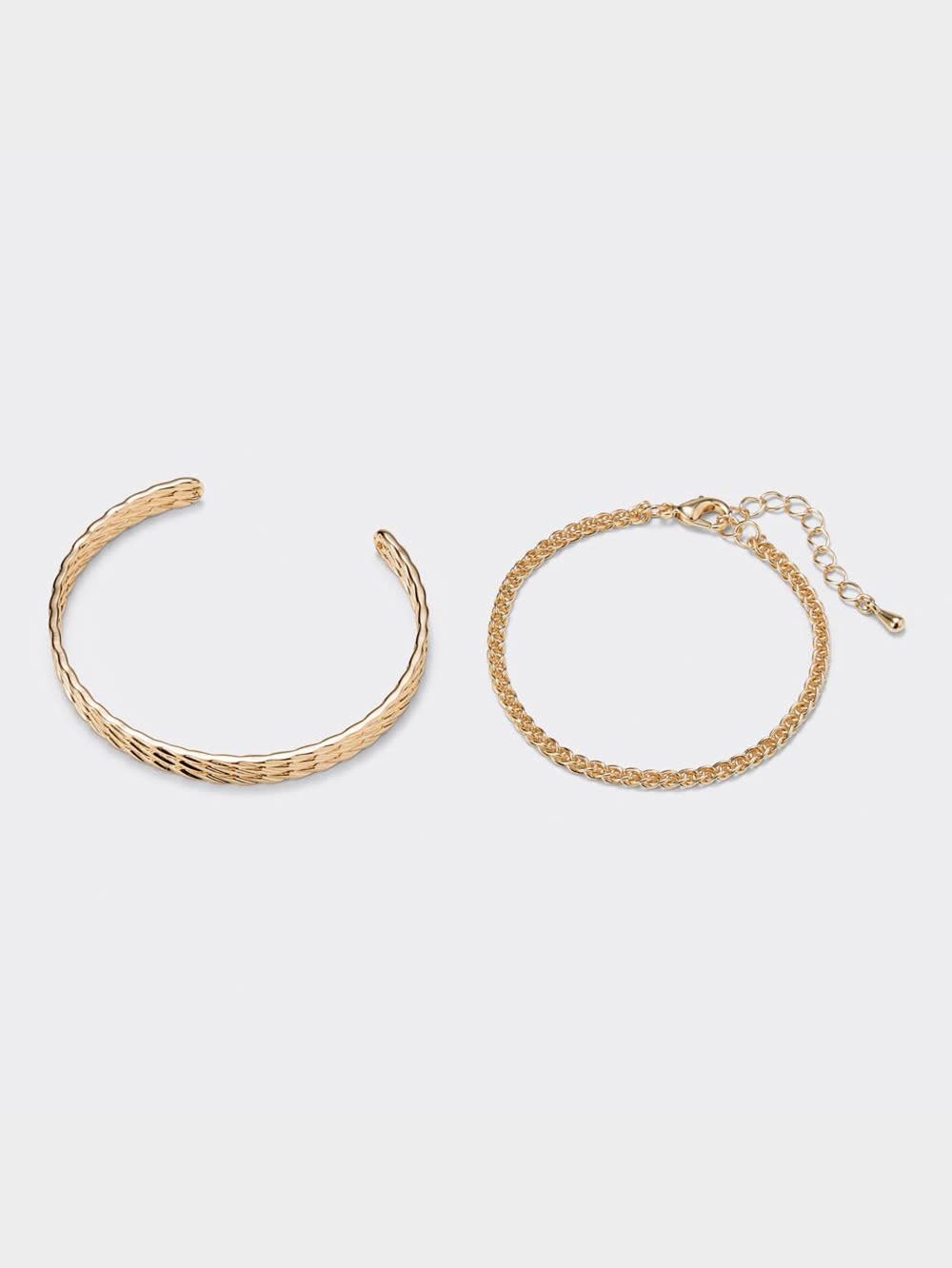 GU公式 | メタルバングル&チェーンブレスレット