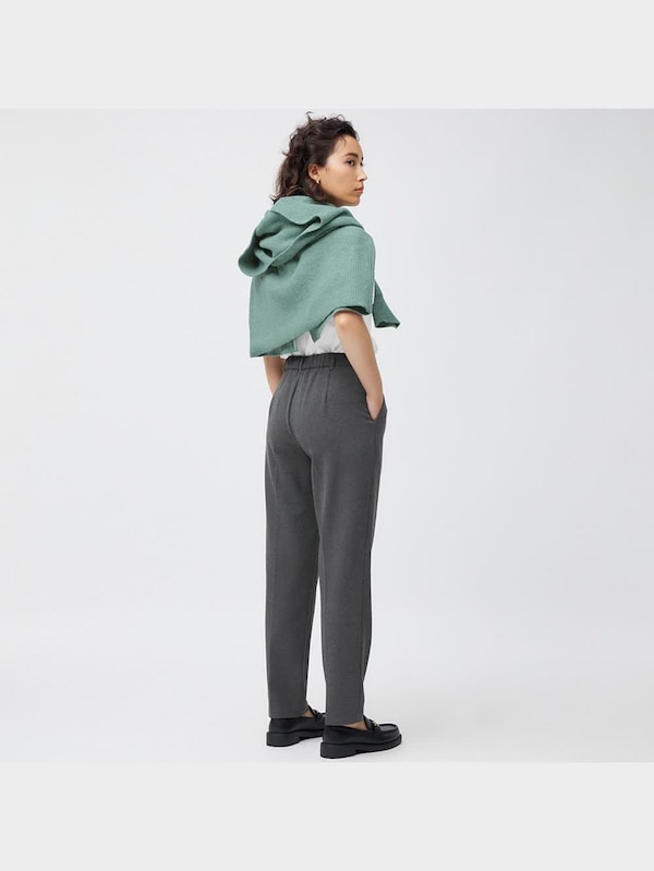 起毛タックテーパードパンツ+EC(丈長め73.0cm)