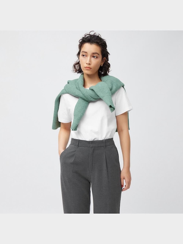 起毛タックテーパードパンツ+EC(丈長め73.0cm)