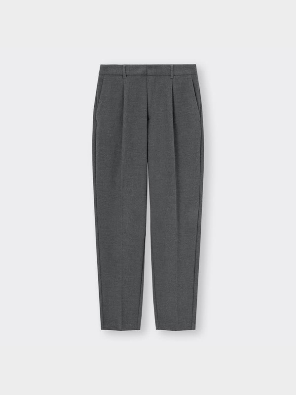 起毛タックテーパードパンツ+EC(丈長め73.0cm)