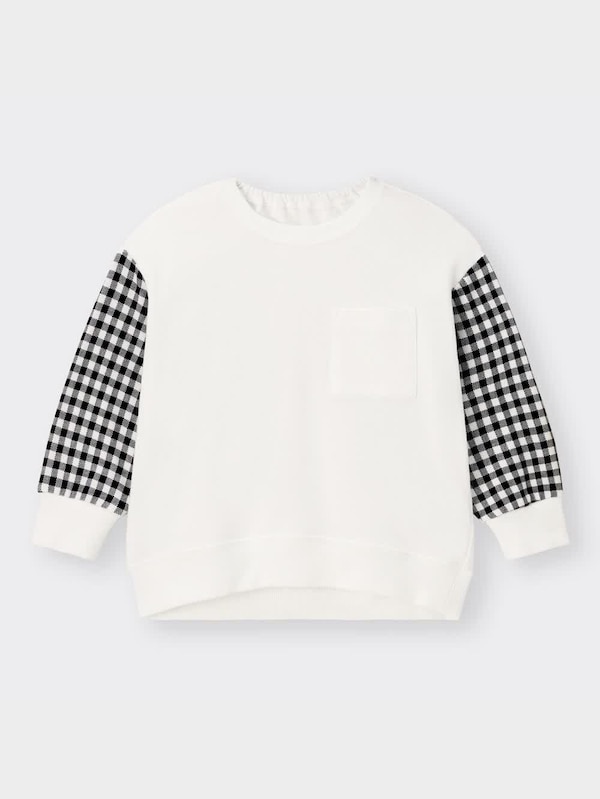 BABY(TODDLER)カンタンプルオーバー(長袖)(ギンガムチェック)