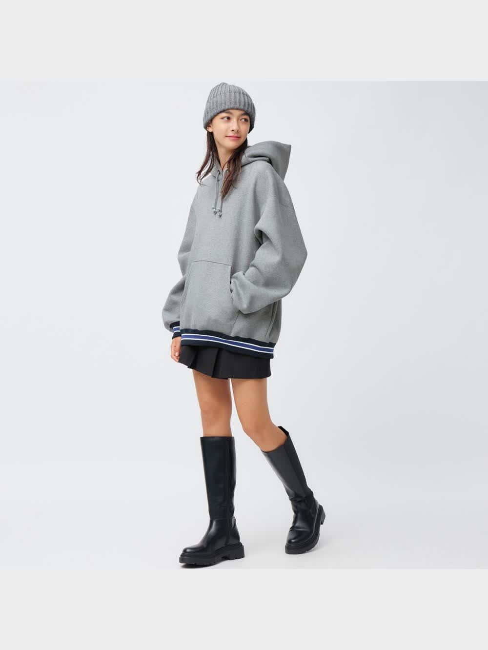 tarp　ユナイテッド　下のみ　lサイズn11 GU公式 | ヘビーウェイトスウェットリブラインパーカ(長袖)