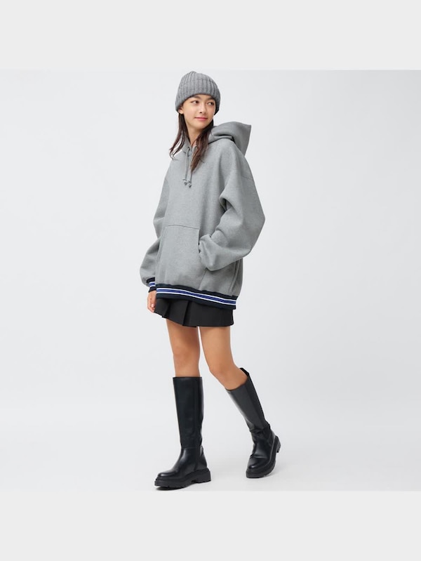 ヘビーウェイトスウェットリブラインパーカ(長袖)