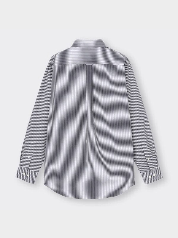 イージーケアレギュラーフィットシャツ長袖ストライプSW+E