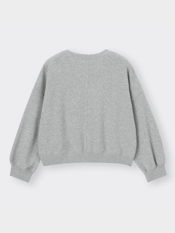 GIRLSクロップドスウェットプルオーバー(長袖)(ロゴ)