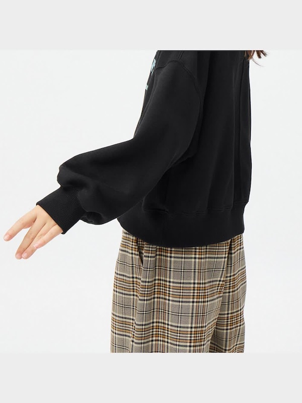 GIRLSクロップドスウェットプルオーバー(長袖)(グリッター)