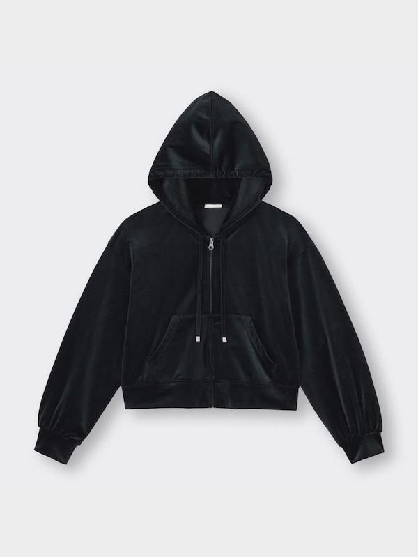 ベロアフルジップパーカ(長袖)+E(セットアップ可能)