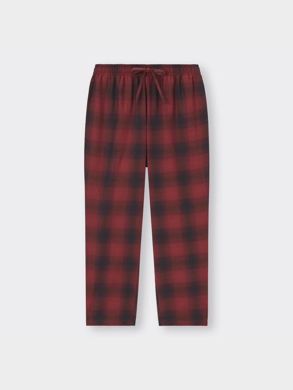 GU公式 | フランネルラウンジパンツ(オンブレチェック)+E