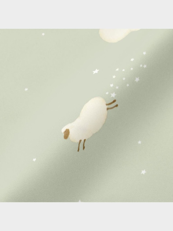 サテンパジ  ャマ(長袖&ロングパンツ)(シープ)+EC