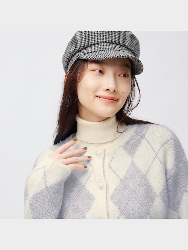 アーガイルショートカーディガン(長袖)+E