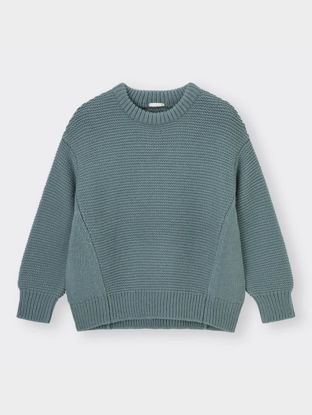 送料込　2本セット GU公式 | ローゲージオーバーサイズセーター(長袖)+E