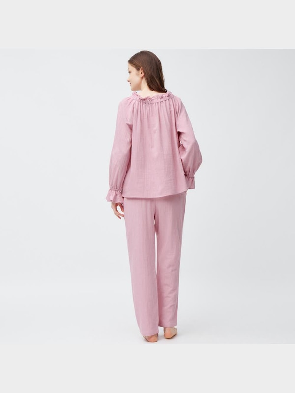 オーガニックコットン2WAYラウンジセット長袖&ロングパンツ+EC