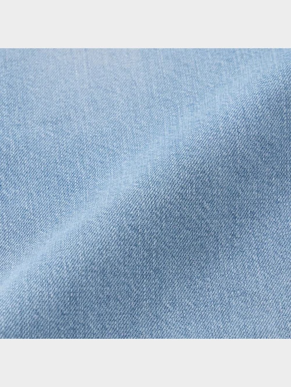 ハイライズストレートジーンズ(クラッシュ)+E