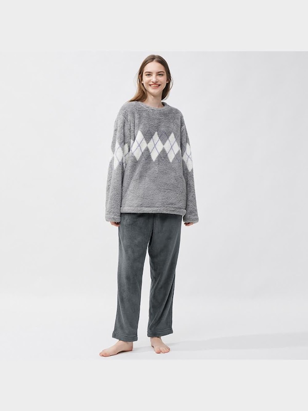 マシュマロフィールセット(長袖&ロングパンツ)(アーガイル)