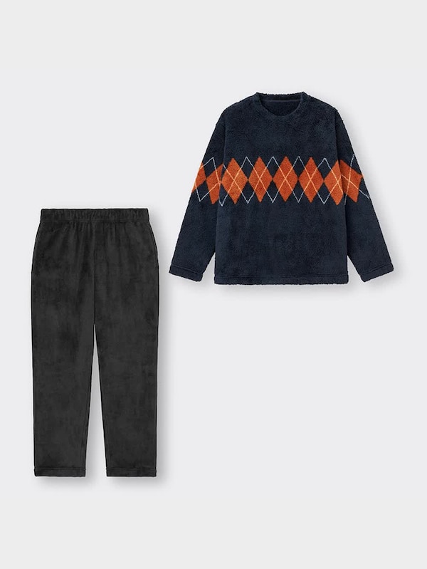 マシュマロフィールセット(長袖&ロングパンツ)(アーガイル)