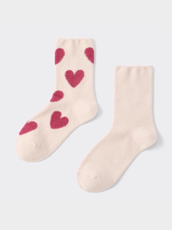 ルームソックス2P(ハート)