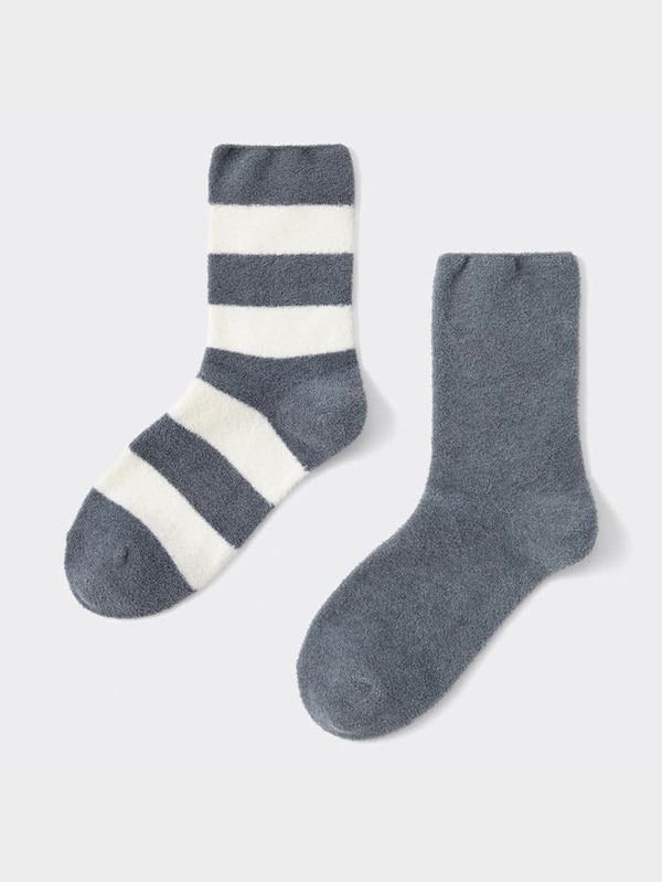 ルームソックス2P(ボーダー)