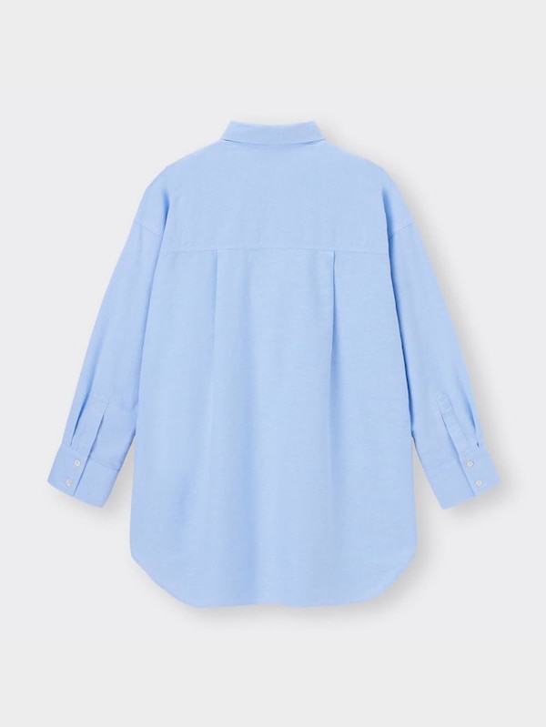 オックスフォードミニシャツワンピース(長袖)+E