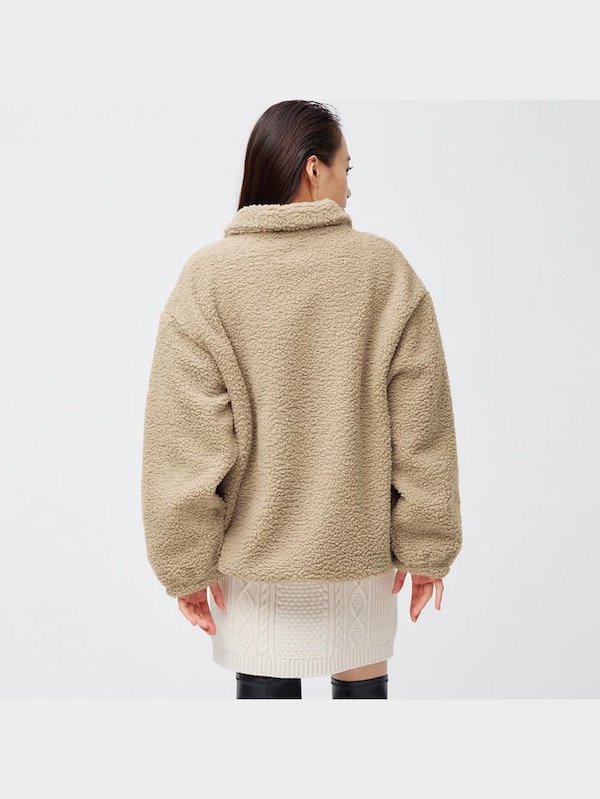 ボアオーバーサイズフルジップブルゾン(長袖)+E