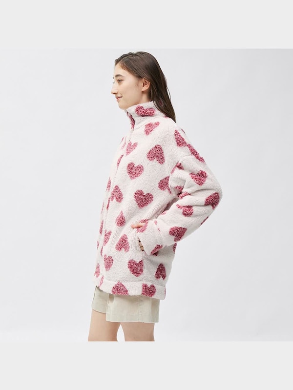 マシュマロフィールフルジップジャケット(長袖)(ハート)+X