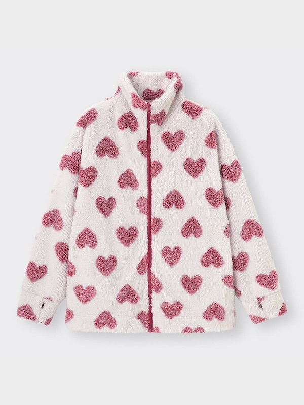 マシュマロフィールフルジップジャケット(長袖)(ハート)+X