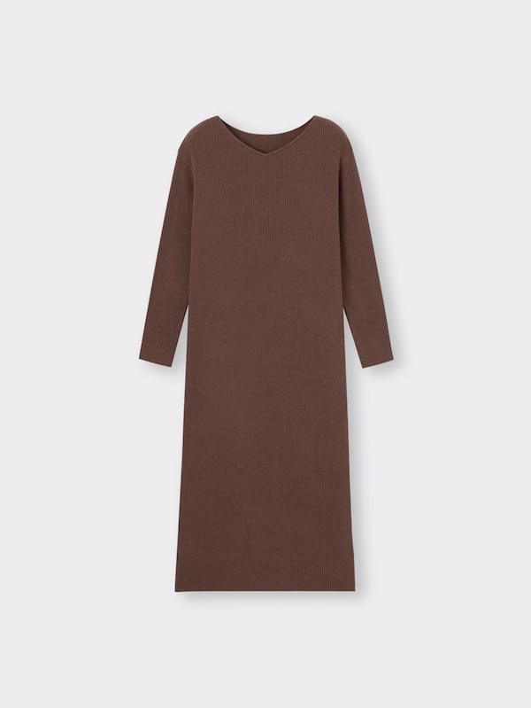リブニットラウンジワンピース(長袖)+E